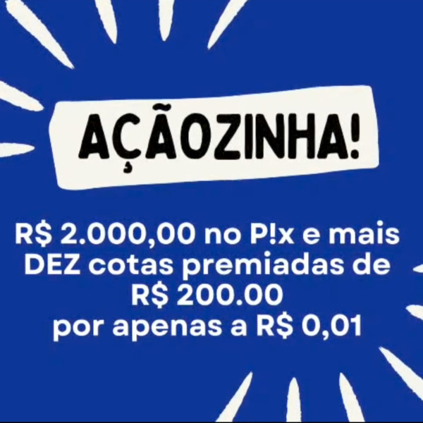 Pix R$ 2.000,00 NA COTA 